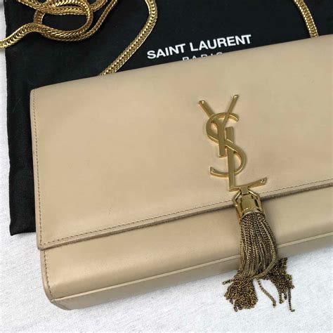 ysl gold tassel bag|YSL medium kate shoulder bag.